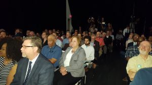 A packed house of over 300 people at the RTA's Plan release event.