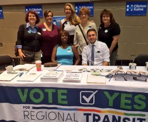 Alexis Blizman helped lead the Vote Yes for Regional Transit field campaign