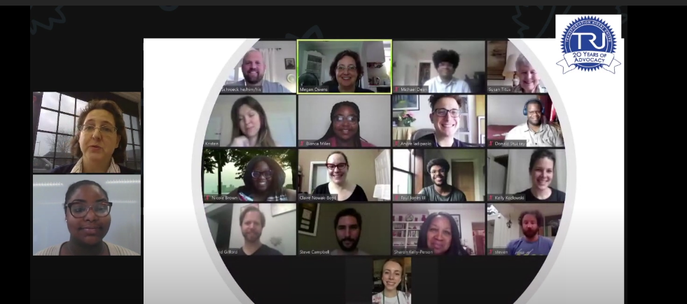 TRU's board smiling on a zoom call