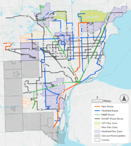 SMARTer Mobility's Network Map