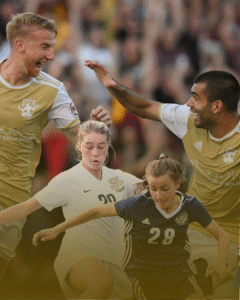 DCFC mens and womens players during games