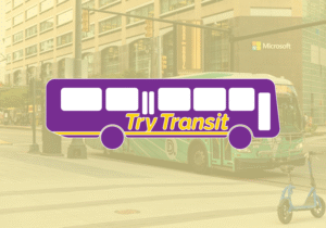 Try Transit logo, a pictogram of a bus