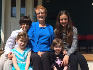 Grandma with grandkids