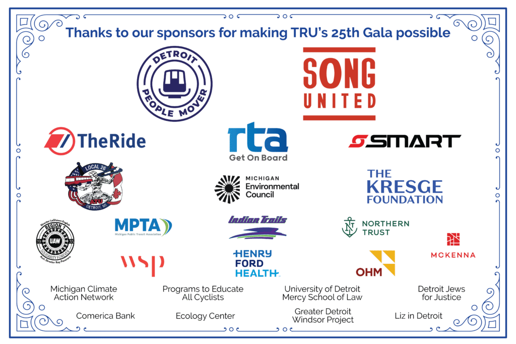 Sponsors for TRU's 25th Anniversary Gala