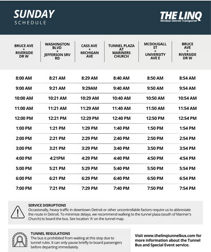 The Linq Sunday Scheduke