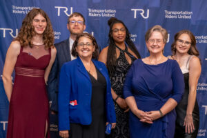 TRU Staff in 2025. From left to right, Petra Mihalko, Joel Batterman, Megan Owens, Za'Nyia Kelly, Deb Freer, and Theresa De Benedetti