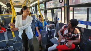 Detroit mayor-elect Mary Sheffield on a ride-along with TRU volunteers and staff