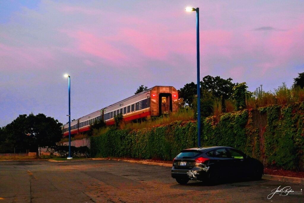 Amtrak Wolverine at Detroit station. Photo by Jack Lee Stryker II