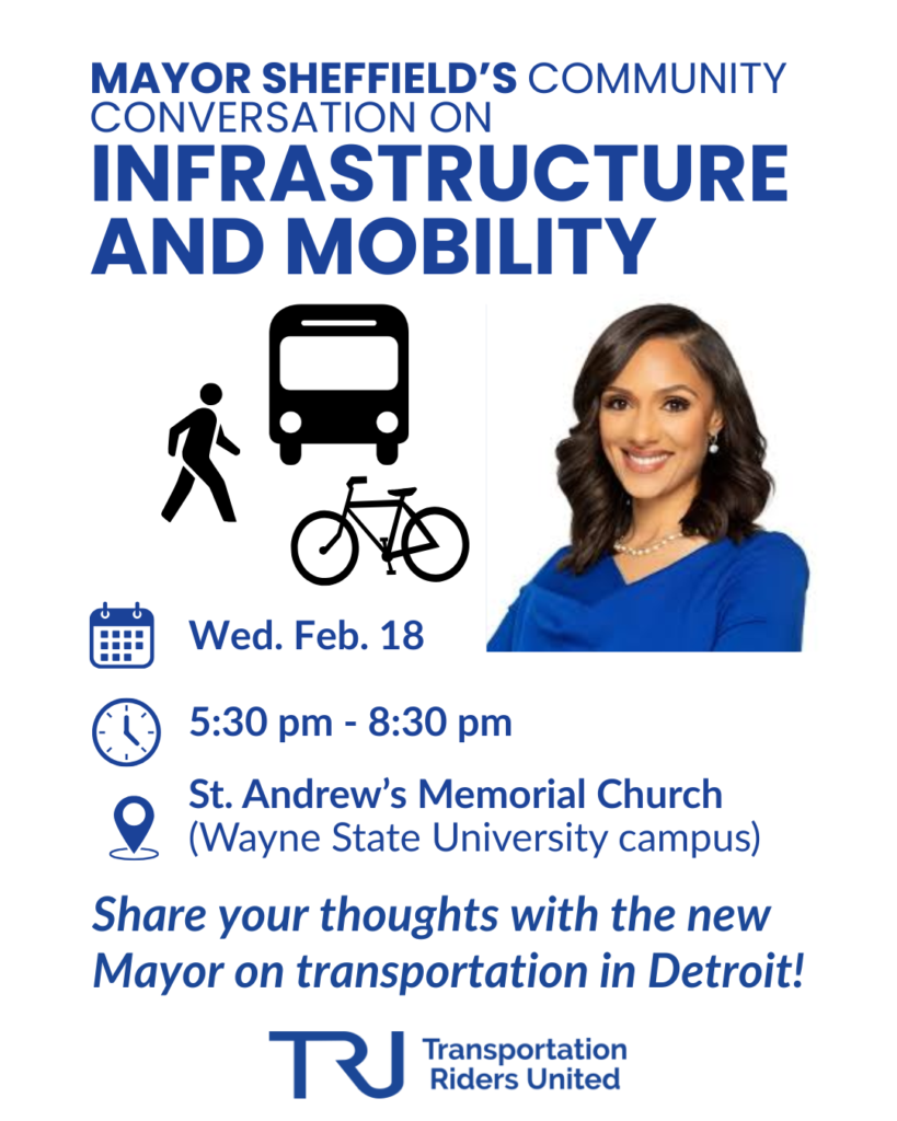 Flyer on Mayor Sheffield's community conversation on infrastructure and mobility.