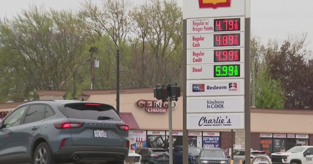 High gas prices at a Detroit gas station during 2026
