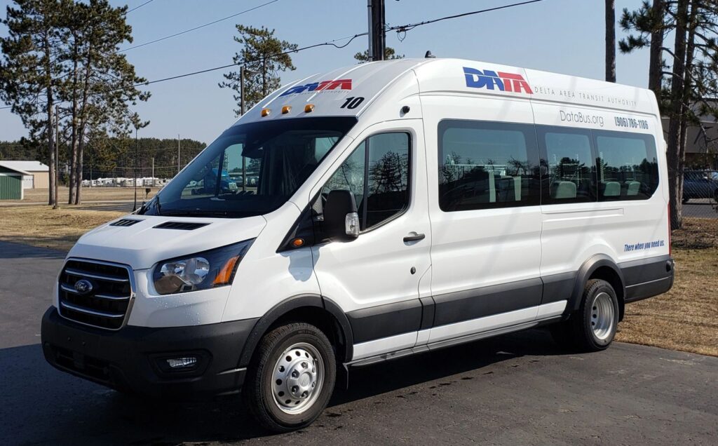 A Delta Area Transit Authoirty (DATA) van parked